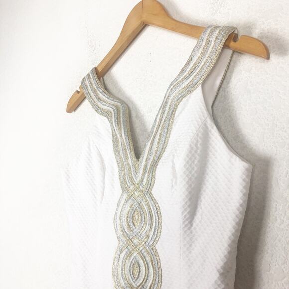Lily Pulitzer Valli Shift Mini Dress Size 00 Resort White Preppy Quiet Luxury - Picture 7 of 15